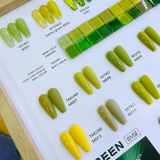 Лак для ногтей для маникюра, изумрудное зеленое полупрозрачное фруктовое масло, 22 цветов