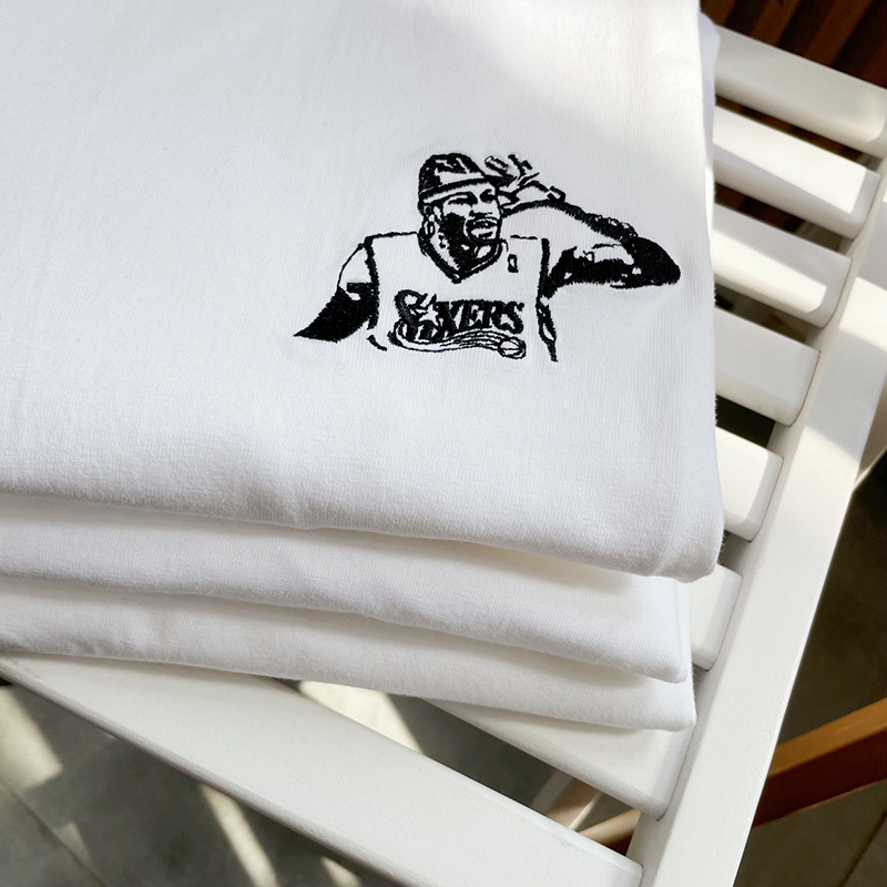 HHOP费城76人队阿伦艾弗森3号球衣短袖T恤男夏季休闲宽松篮球运动