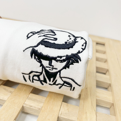 禧衫航海贼王路飞刺绣短袖动漫款联名ONEPIECE纯棉T恤男女圆领