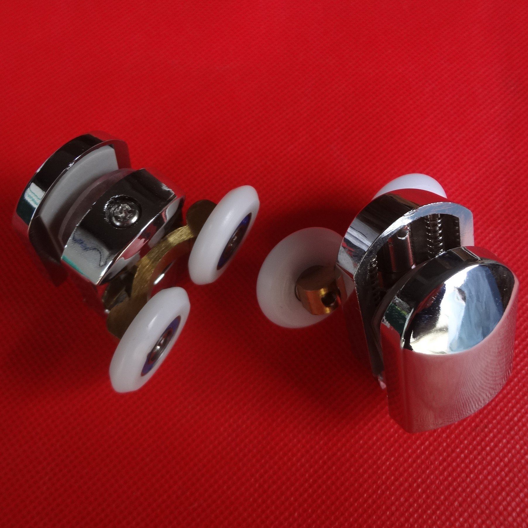 老式浴室滑轮配件调节通用屏风