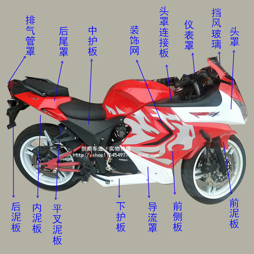 北极光摩托车外壳全套地平线