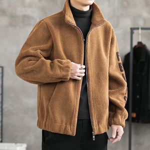 2025冬季新款棉衣男士立领羊羔绒加厚保暖外套风宽松上衣M117图片