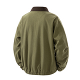 2025春秋外套男撞色灯芯绒翻领纯棉厚实休闲夹克1412-JK2560-P85，男装夹克，星座四季星座1412