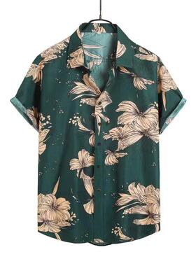 2022 外贸夏季新款男士大码速卖通爆款夏威夷衬衫1412-CS01-P30