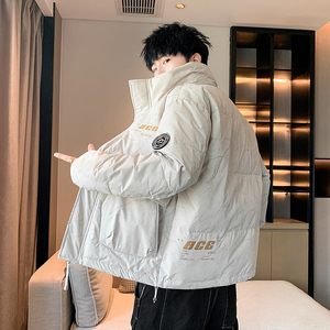 90白鸭绒2022冬加厚宽松休闲立领羽绒服男中性保暖外套Y820