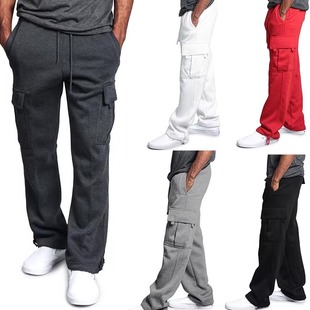 W301 1412 P38 宽松休闲松紧腰嘻哈小脚运动长裤 跨境外贸欧美男士