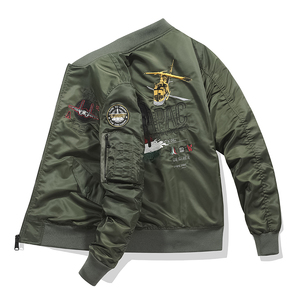 2025春秋外套飞行夹克男春秋刺绣棒球服战术夹克JK222-P115图片