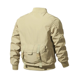 春秋男士夹克外套工装多口袋加棉保暖冬装茄克JK355-薄P175厚P190，男装夹克，星座四季星座1412