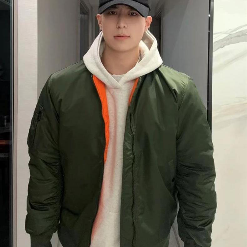 ｛网图现货｝JK216飞行员经典款棒球领加棉外套薄款P85加棉P105,男装棉衣,星座四季星座1412