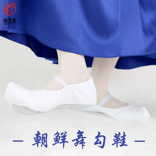 朝鲜舞古典民族训练鞋帆布包邮