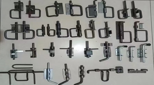 工位器具弹簧插销装 置料箱周转箱定位销堆垛架物流台车门栓销子