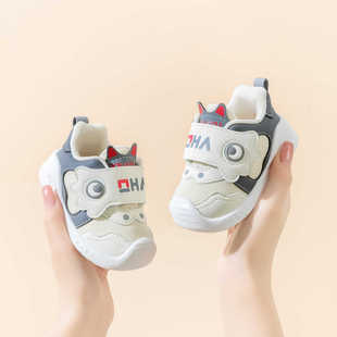 布拉米勒春秋新款软底小童童鞋1-2一3周岁男女宝宝学步鞋婴儿鞋子