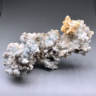 贵州球状蓝色氟铝石膏磷光天然矿物晶体教学标本奇石摆件地质e32