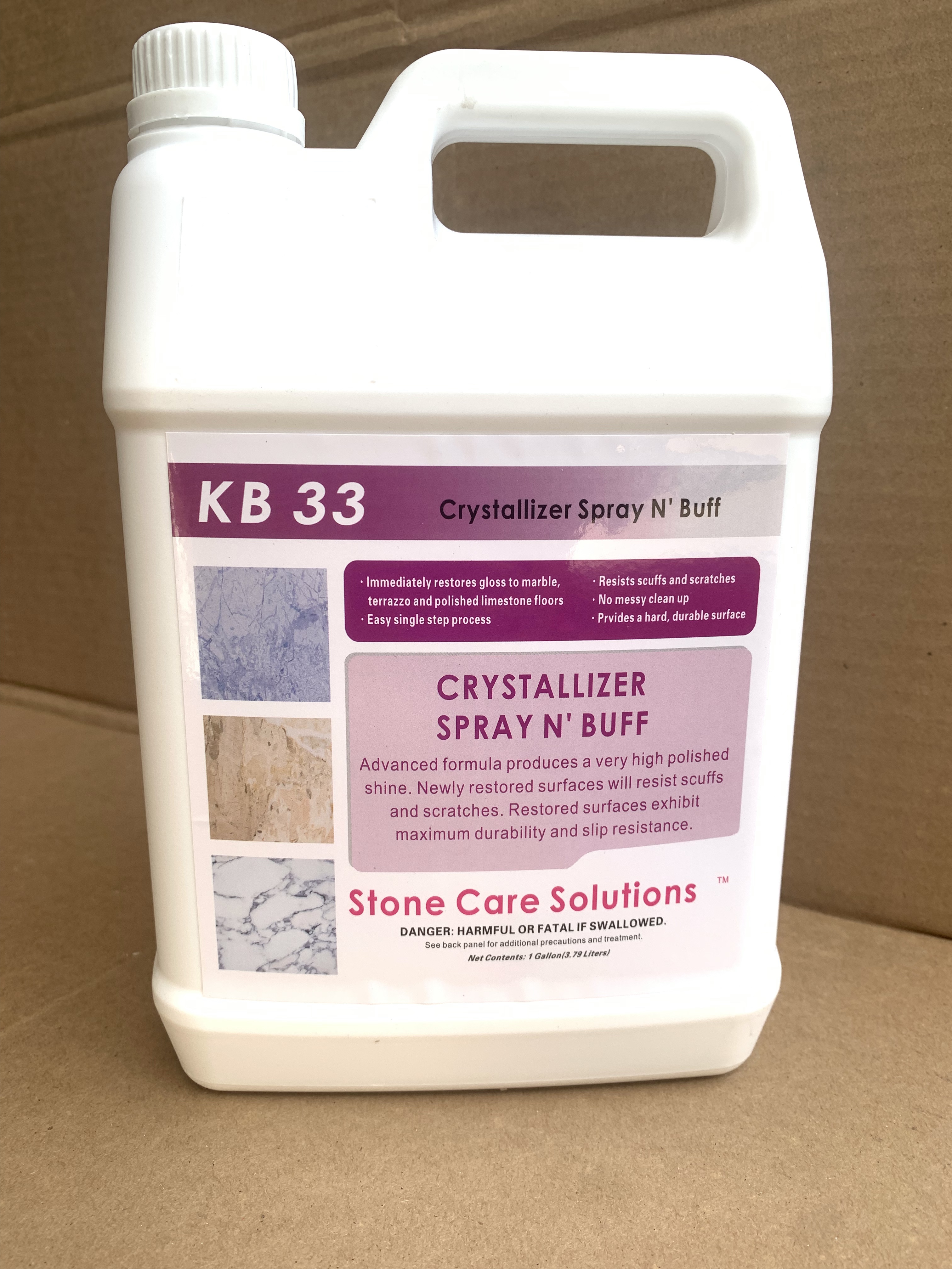 KB33大理石二合一晶面剂石材打磨翻新护理结晶剂天然石水磨石抛光