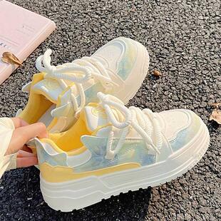 女童鞋子2025秋冬新款运动鞋中大童板鞋初中学生小白鞋加绒加厚