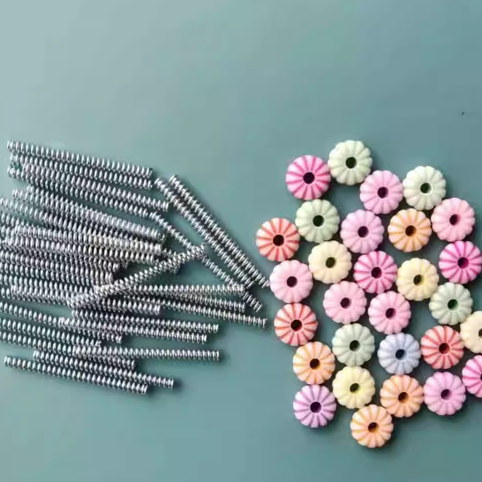 摇摇车载diy钩织弹簧底座托毛线