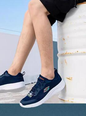 斯凯奇男鞋新款 网面鞋透气轻便休闲鞋运动减震舒适跑步鞋894008