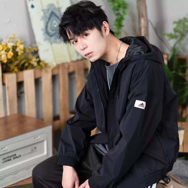 阿迪达斯外套男装24秋季新款运动服加绒防风夹克IP4980