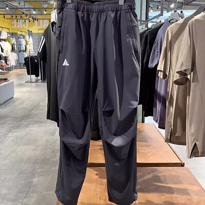 阿迪达斯25款男裤运动休闲梭织宽松直筒长裤KF2484 KH3762 376