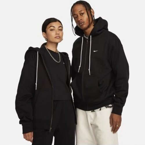 NIKE耐克男加绒连帽衫24冬宽松针织休闲叠搭拉链卫衣DR0403-010