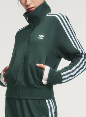 阿迪达斯三叶草女子25秋新款三条纹夹克外套IW3162 IN6061 Y727