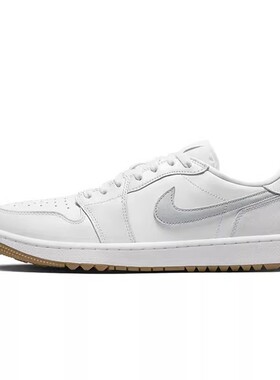 NIKE耐克男 Jordan 1 AJ1白色高尔夫球鞋缓震低帮板鞋DD9315-110