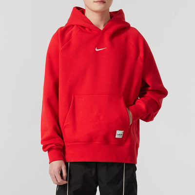 Nike/耐克男时尚卫衣新年款本命年红色加绒连帽套头衫HV8206-657