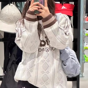 KS5957 KS5956 阿迪达斯三叶草男女运动休闲潮流针织衫 毛衣卫衣