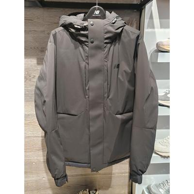 New Balance男子连帽保暖羽绒服25冬简约宽松鹅绒外套 NPF41451