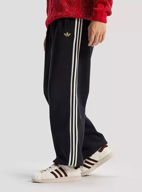 阿迪达斯三叶草26年马年新年款男子运动长裤可束脚KT0652 KT0653