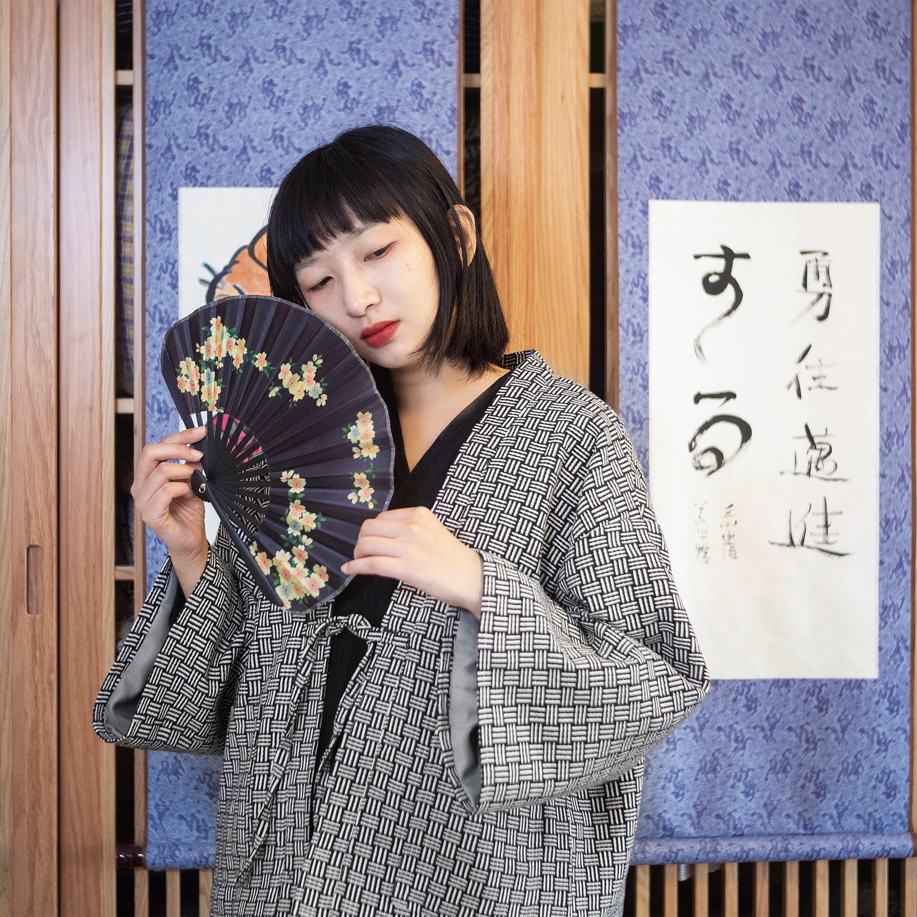 丘山独立设计日式和服羽织外套
