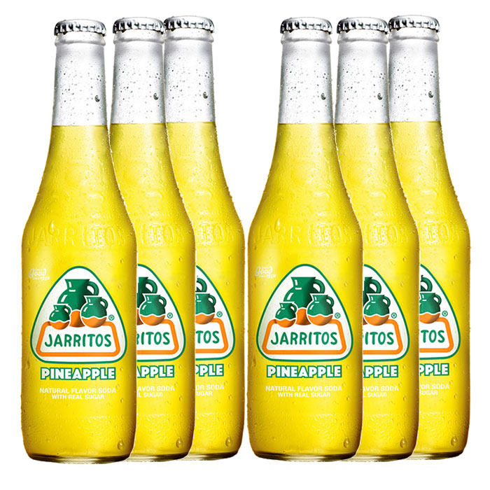 Jarritos Pineapple Soda Pineapple flavor Soda 6 bottles Imported Soda Soda Drinks Mexicoin the Coffee/Oatmeal/Chongyin , Beverages , Fruit drinks  category - from Buy2taobao.com to provide professional Taobao agent buy service