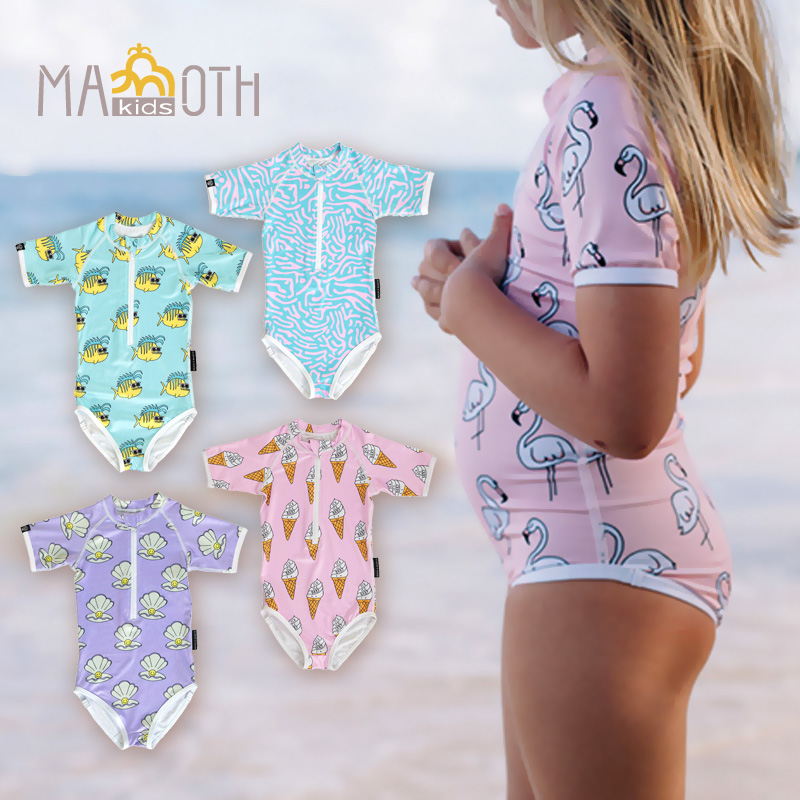 防晒beach&bandits短袖连体泳衣