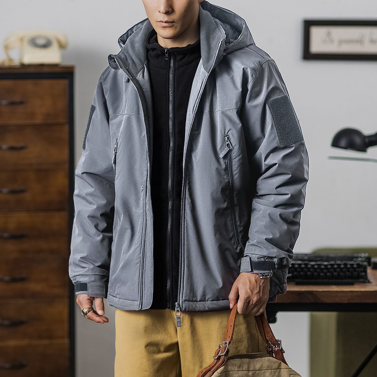 上弹工装美式复古战术L7加厚棉服