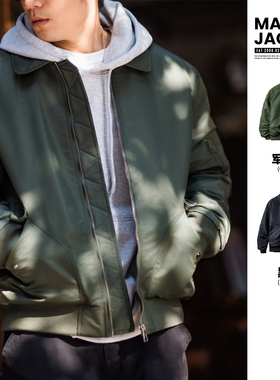 上弹工装 MA1飞行员夹克CWU45/P防寒棉服秋季新款军事风复古外套