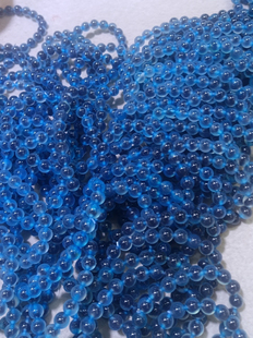 8毫米天然蓝糖心玛瑙单圈手链女款 手串工厂批发 蓝色时尚