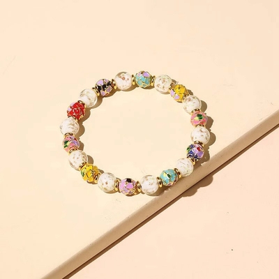 北京白色夜光转运珠手链