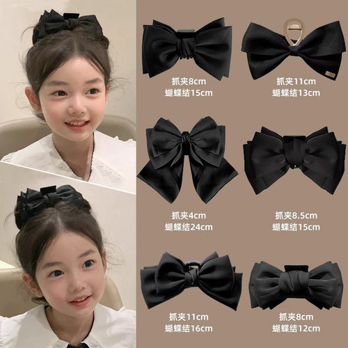 儿童蝴蝶结抓夹发饰公主头发夹女童后脑勺鲨鱼夹子小女孩头饰发卡