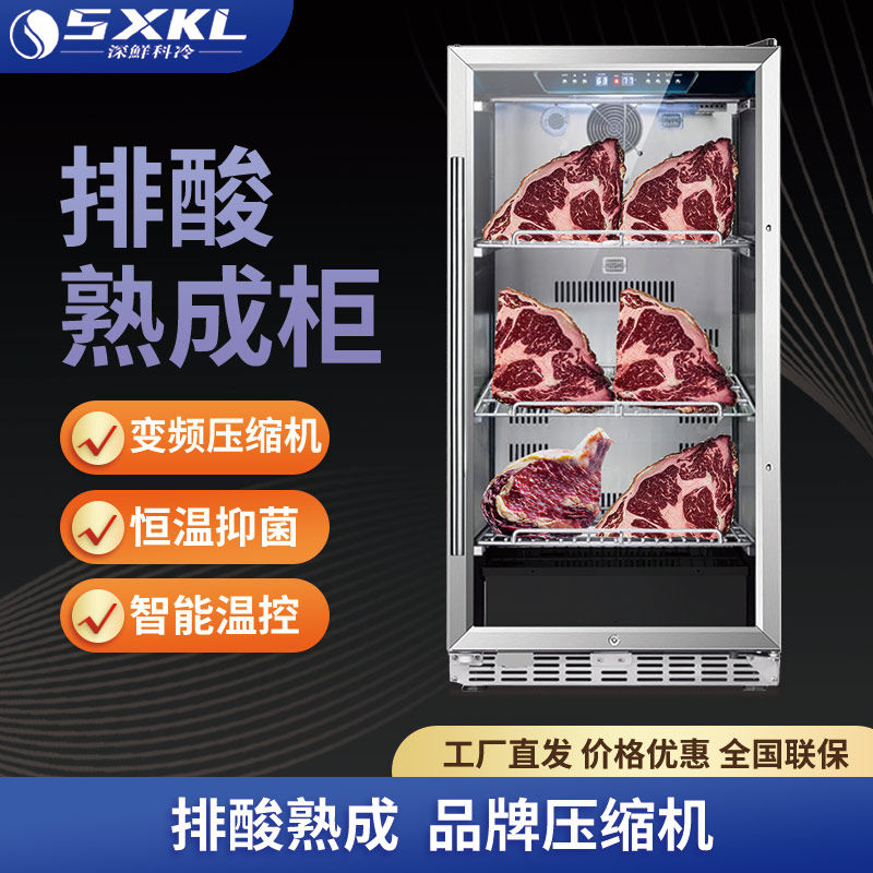 科冷商用干式牛肉熟成柜牛排柜湿式西餐家用智能冷藏保鲜展示柜