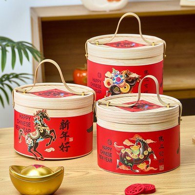 2026马年新年抱抱桶礼盒包装