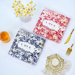 情人节生巧包装盒子礼盒9格手工diy纸盒单格生巧克力空盒含内托