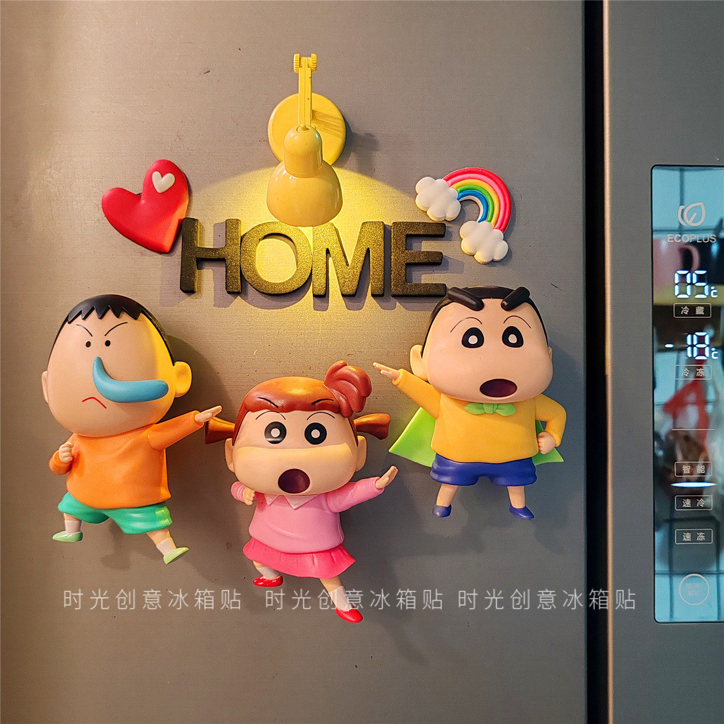 动漫潮玩阿呆立体冰箱贴磁贴个性创意蜡笔小新公仔搞怪磁吸装饰