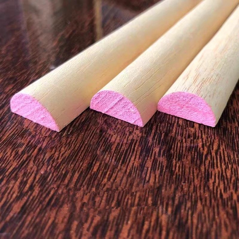 实木线条半圆线半弧形木条造型装饰指甲背景墙中欧式门框封边扣条