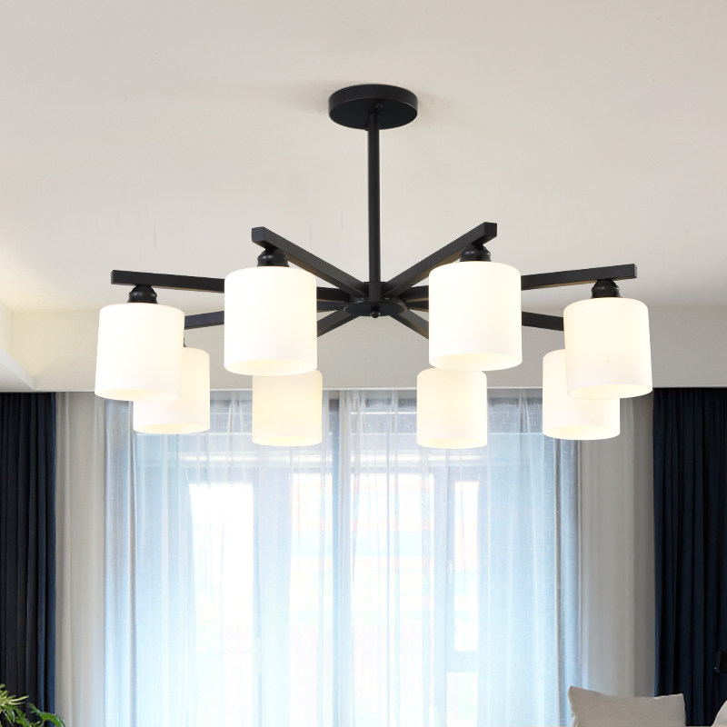 美式客厅吊灯铁艺餐厅吸顶灯田园温馨复古卧室简约现代家用灯具