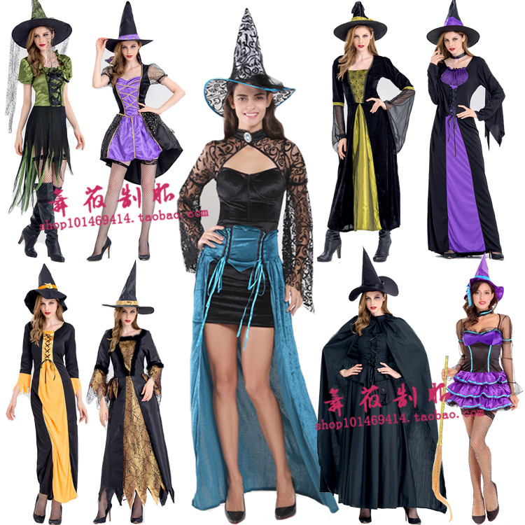 万圣节服装成人女巫服装cos巫婆黑死神吸血鬼化妆舞会cosplay服装