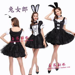 夜场酒吧ds演出服裙款 新款 万圣节cosplay舞台装 兔女郎服装 兔子装