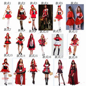 舞台装 万圣节服迪斯化妆舞会cos服装 小红帽表演服角色扮演服装