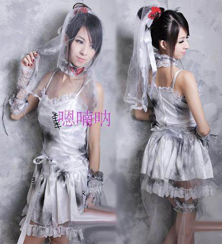 干尸地狱魔鬼cosplay婚纱新娘装