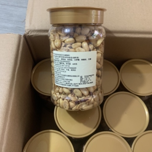 脱油花生米麻辣花生米下酒菜零食小吃休闲坚果食品600克