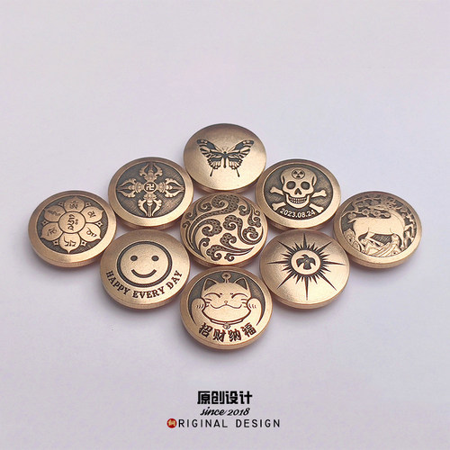 财布扣纯铜皮带配件子母螺丝铆钉装饰扣包包皮具文玩收纳包配饰